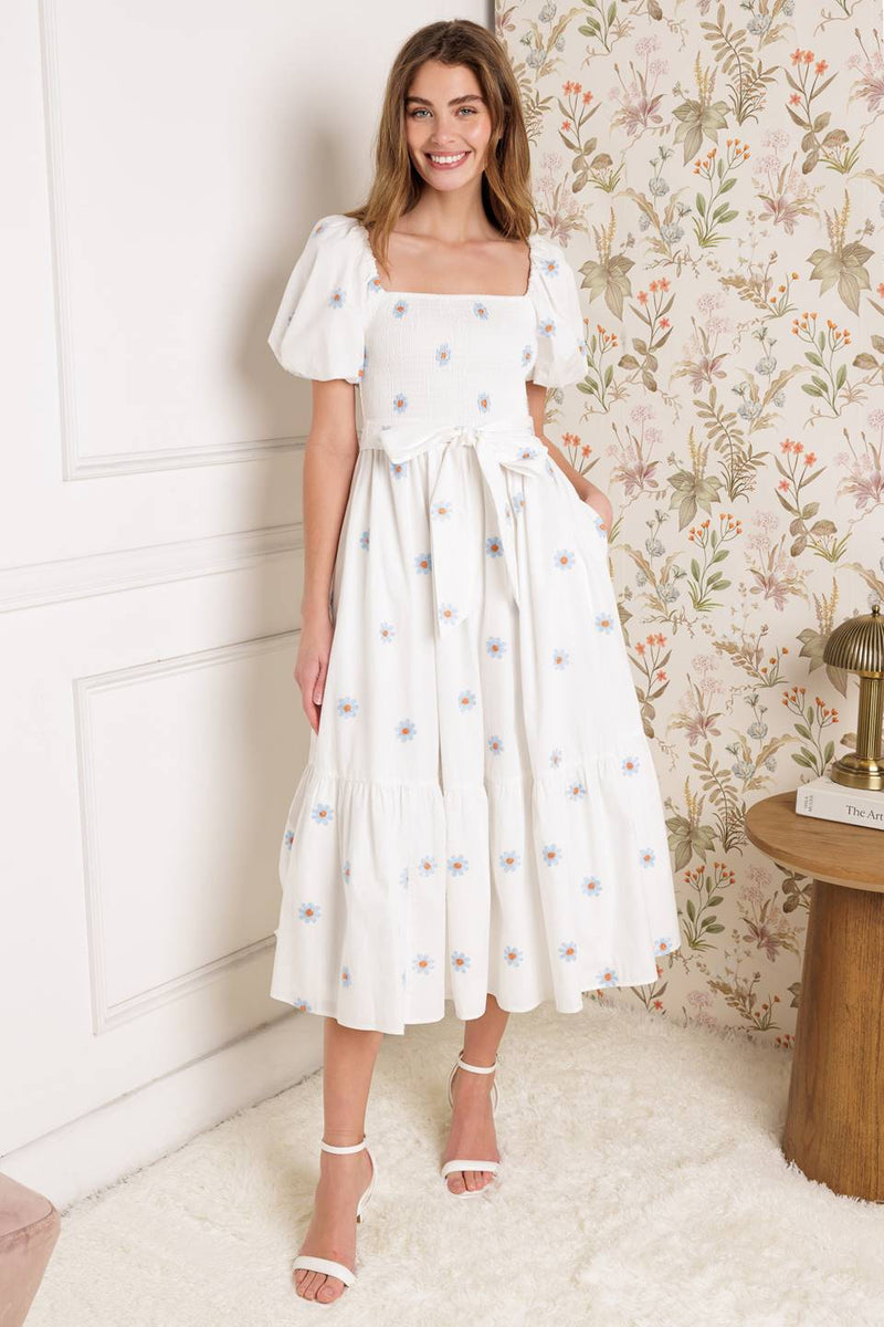 LUXE LAGOON MIDI-KLEID