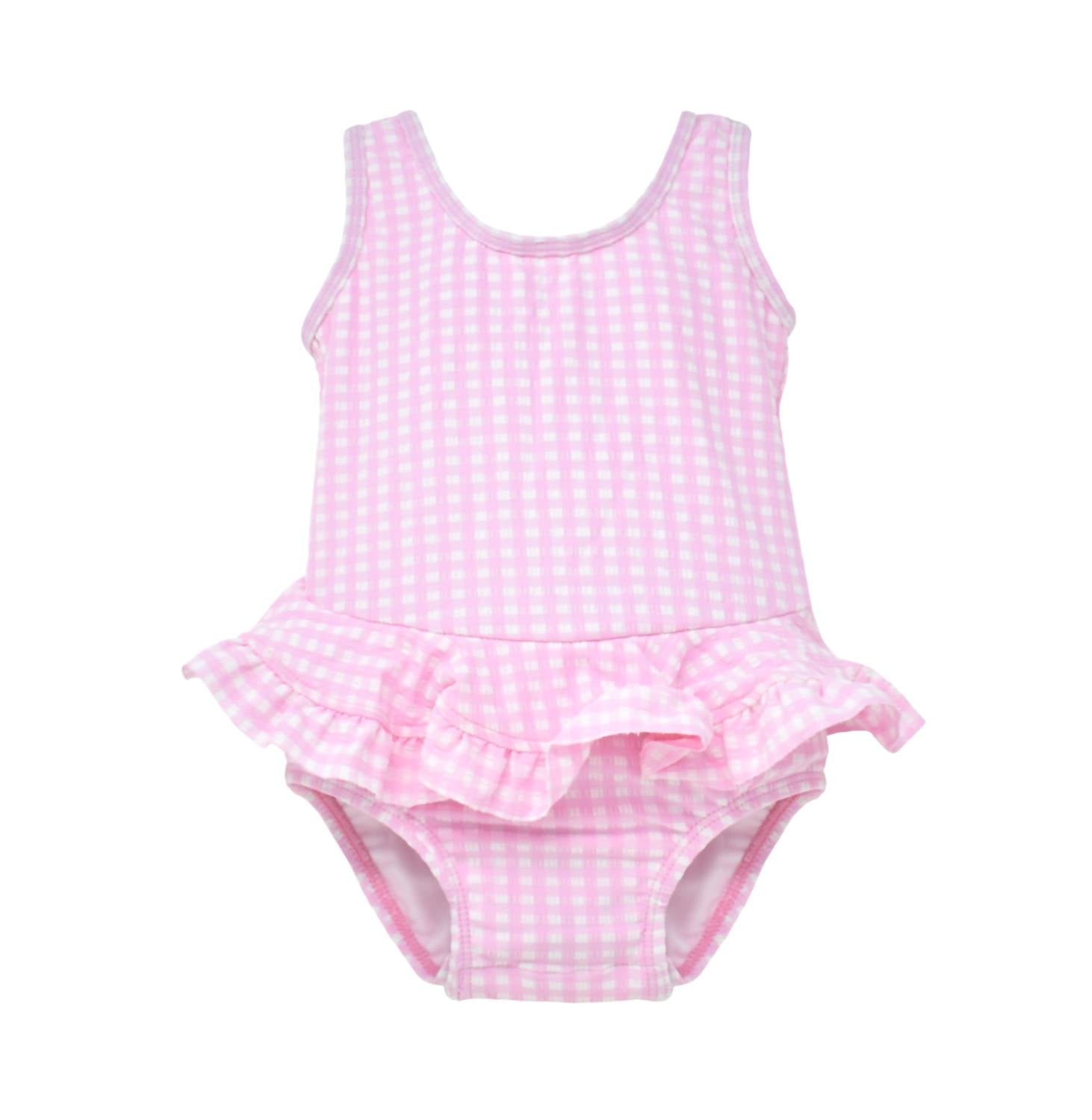 Mädchen One Piece Badeanzug in Rosa