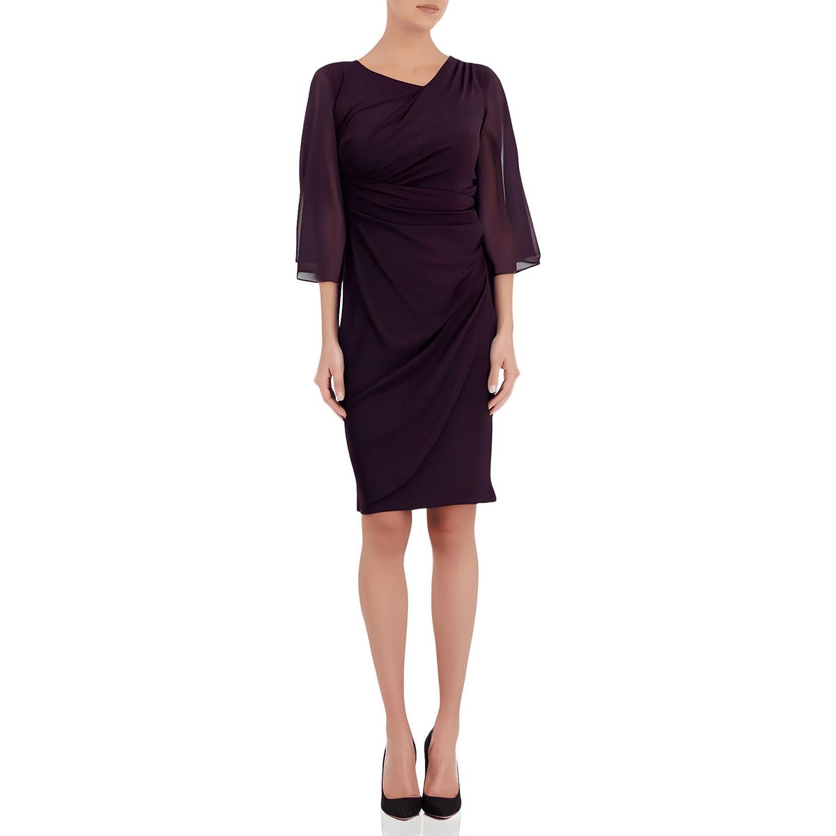 Petites Rüschen Jersey Shift Kleid