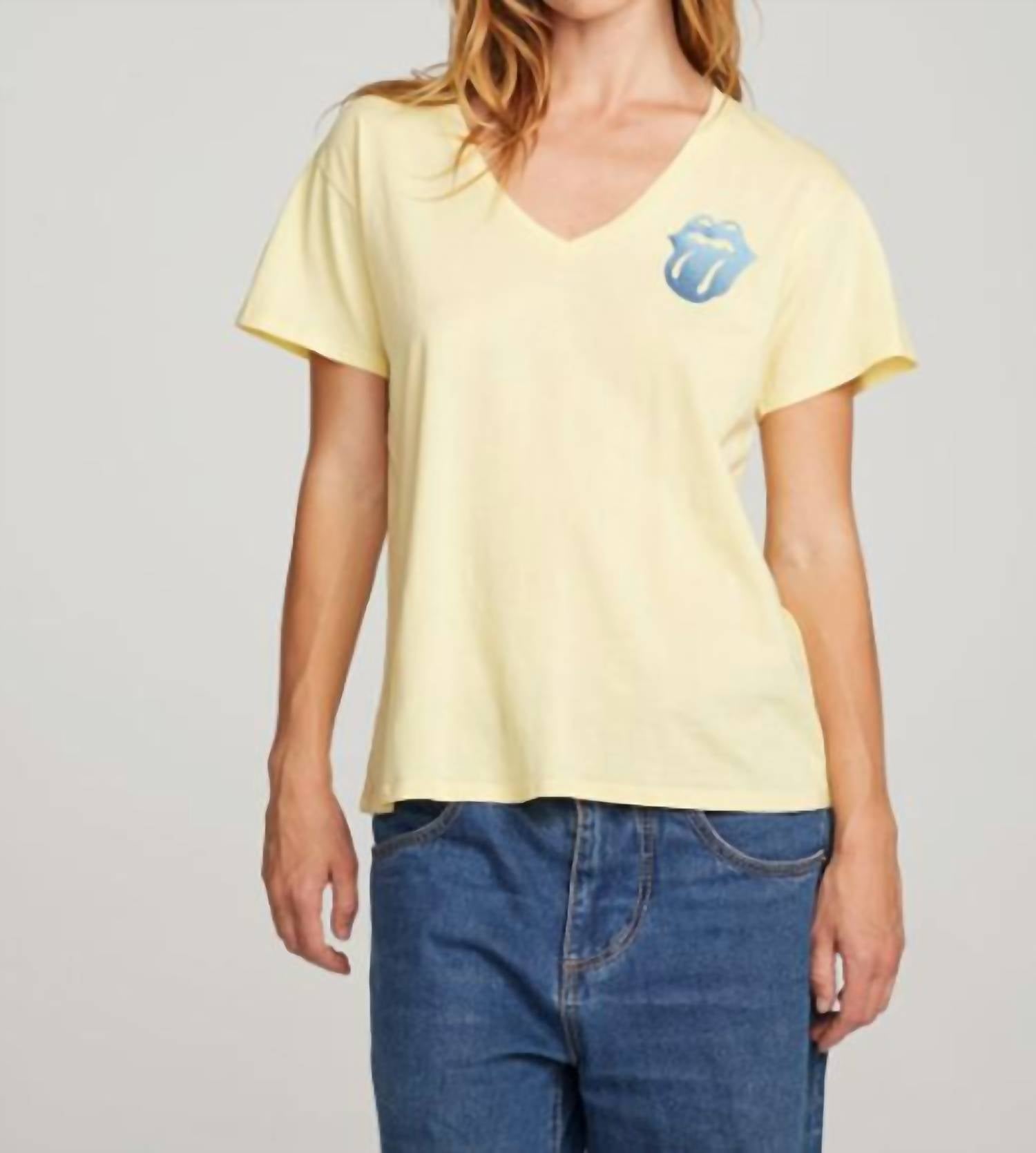 Nordamerika Tour Tee in Zitrone