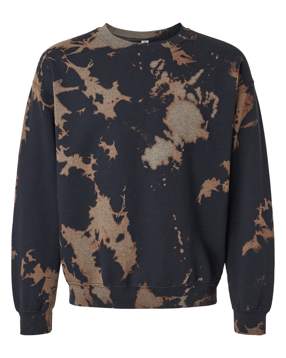 Dyenomite Herren Essential Fleece Bleach Wash Rundhalsausschnitt Sweatshirt