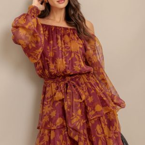 PETAL MIST gewebtes Minikleid