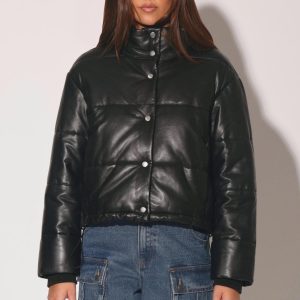 Jesse Jacke, schwarz – Leder