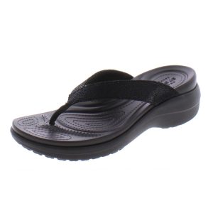 Capri Slip auf Keil Flip-Flops