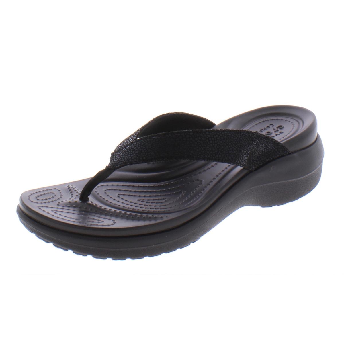 Capri Slip auf Keil Flip-Flops