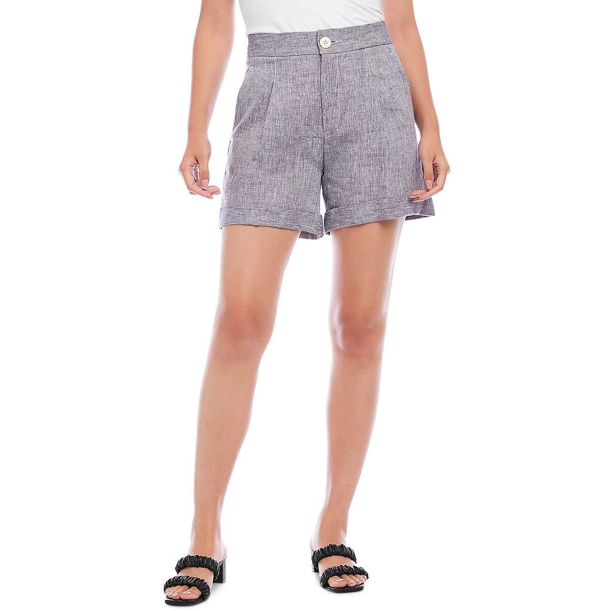 Hohe Taille gefaltete Casual Shorts