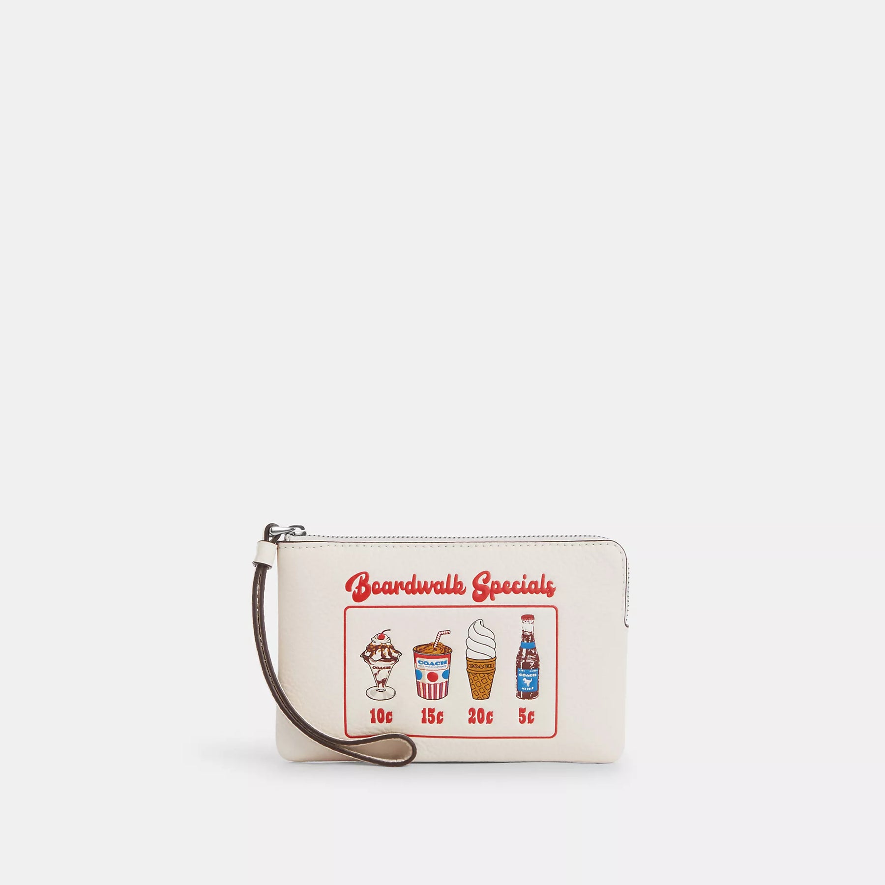 Coach Outlet Eck-Reißverschluss-Armband mit Boardwalk Grafik