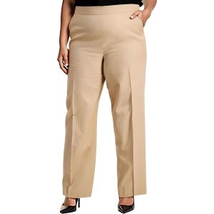 Plus Pocket Leinen breite Bein Hose
