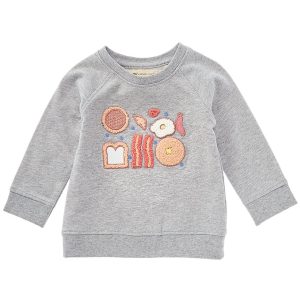 Monica + Andy gesticktes Sweatshirt mit Rundhalsausschnitt