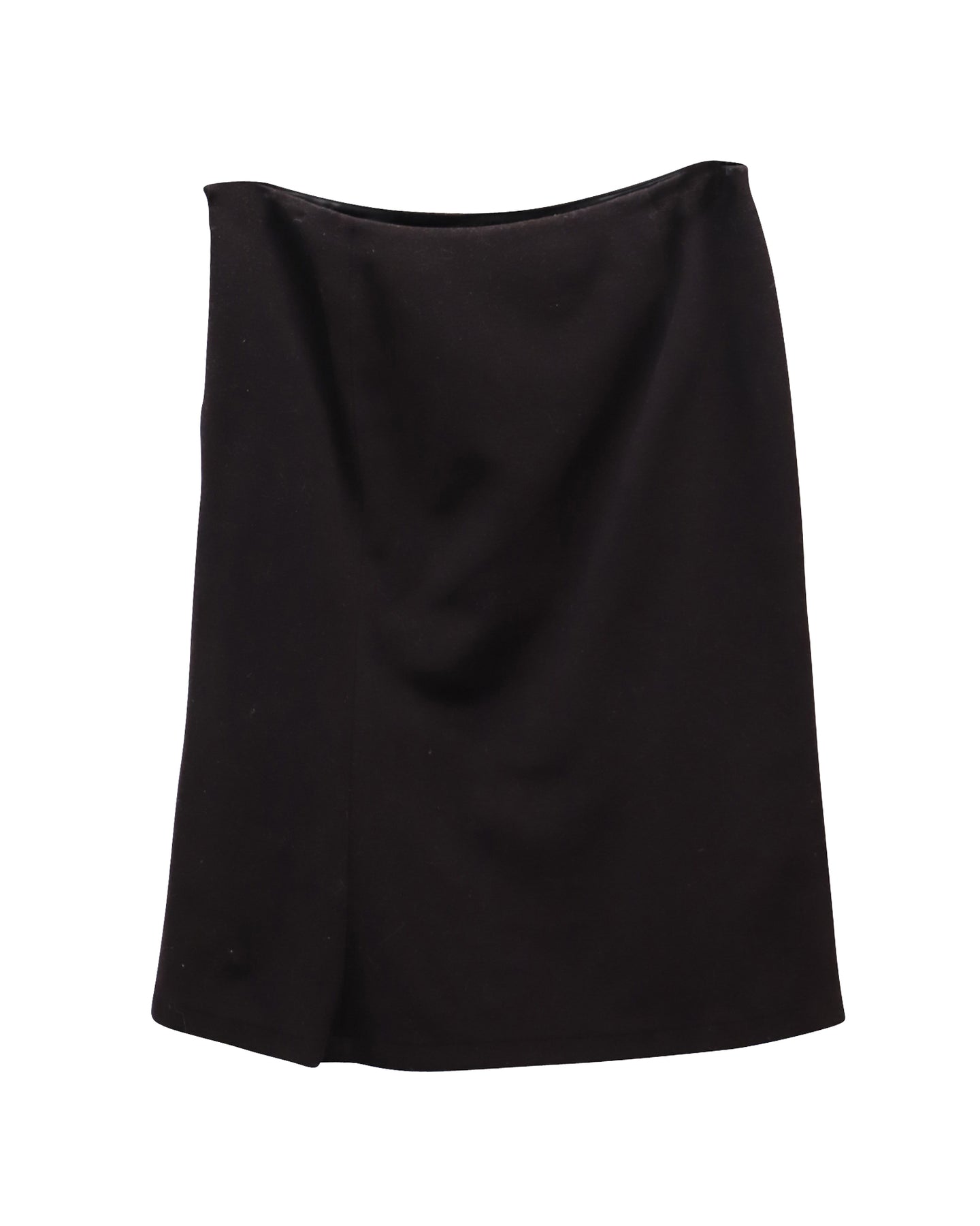 Jil Sander Knielanger Rock aus brauner Wolle