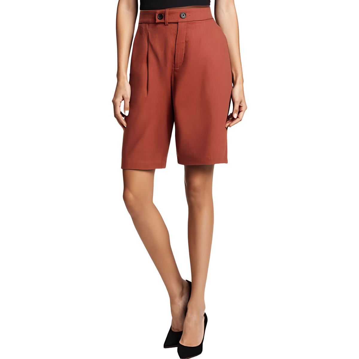 Schwarze Bermudashorts aus Leinen von Nico