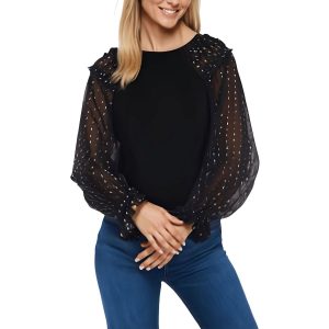 Metallic Pullover oben