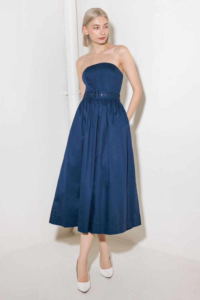 ENDLESSLY CHARMING gewebt MIDI Kleid