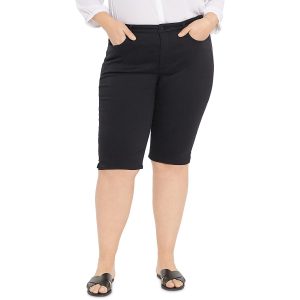 Plus hohe Höhe Knie Länge capri Jeans