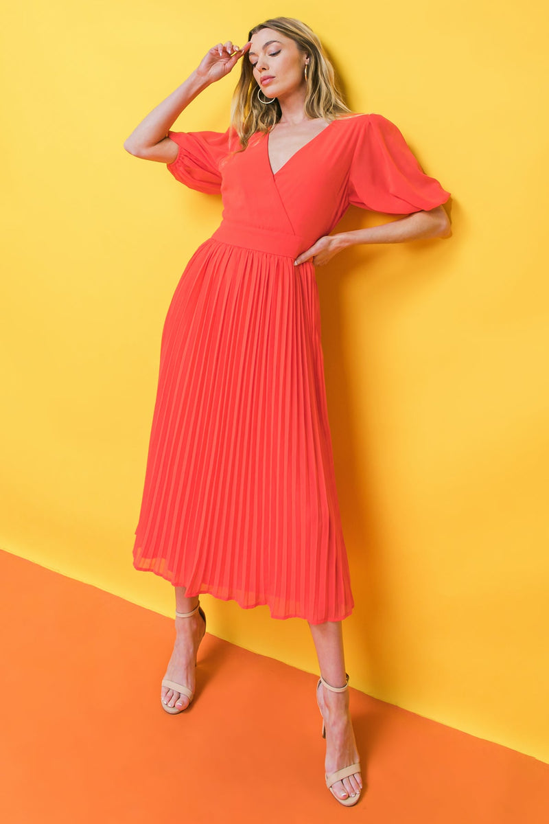 WORT ZUM WISE Gewebt MIDI Kleid