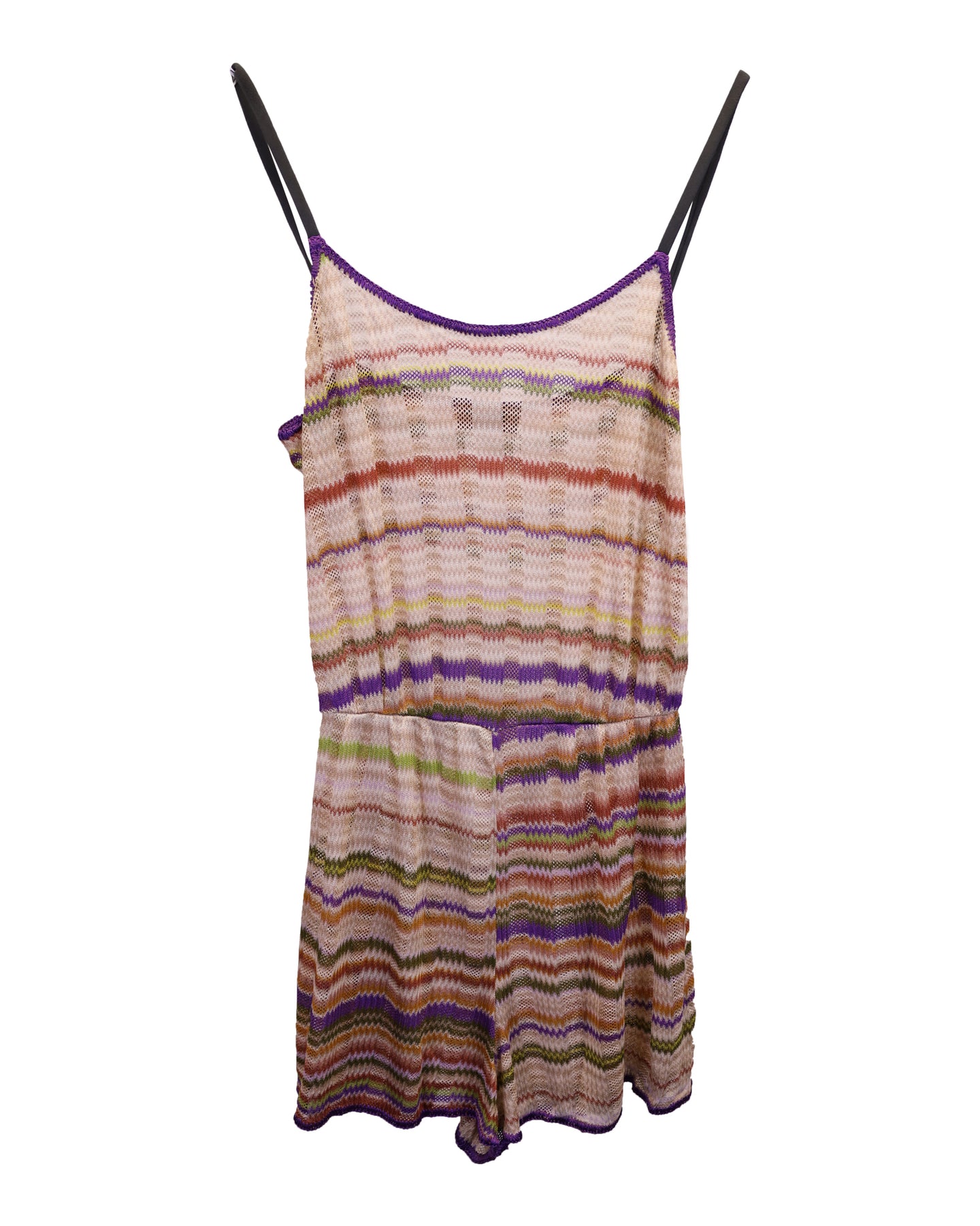 Missoni Mare Zickzack-Playsuit aus mehrfarbiger Viskose