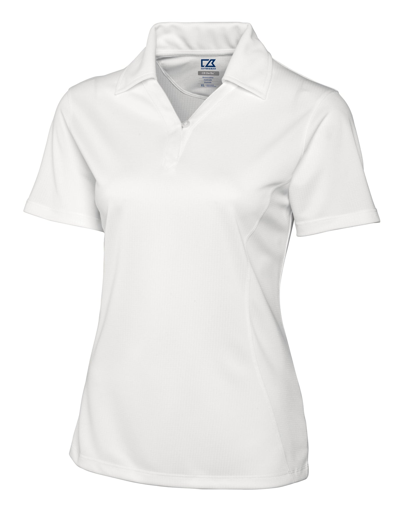 Cutter & Buck CB Drytec Genre strukturierte solide Damen Poloshirt