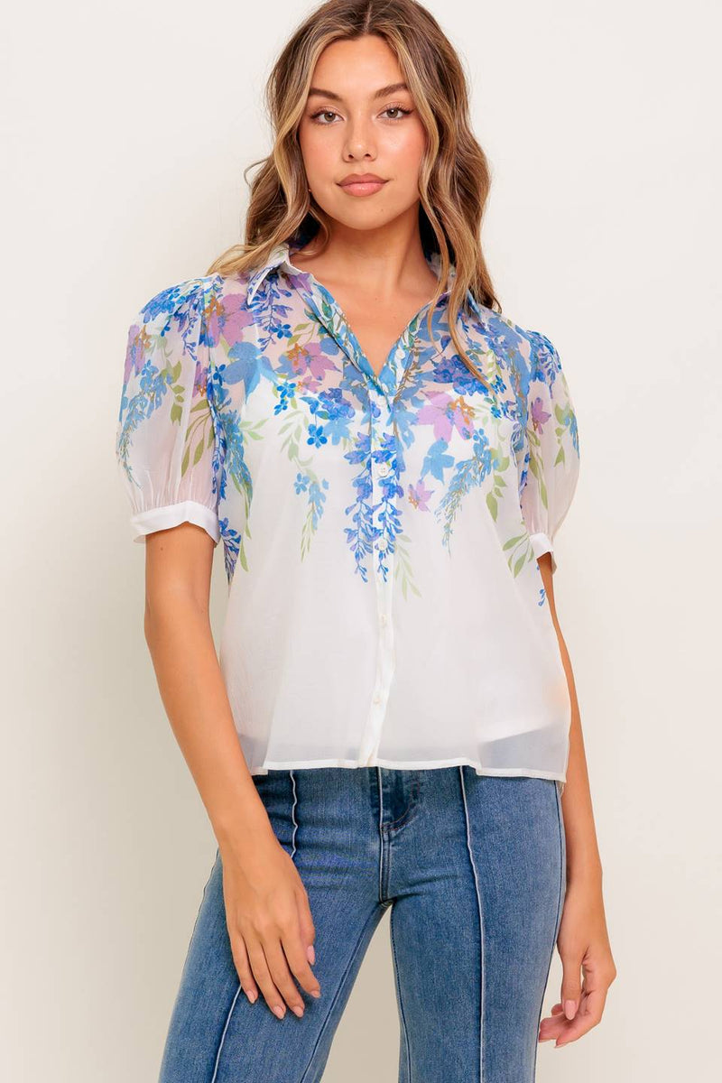 SUNSET SAIL gewebt TOP