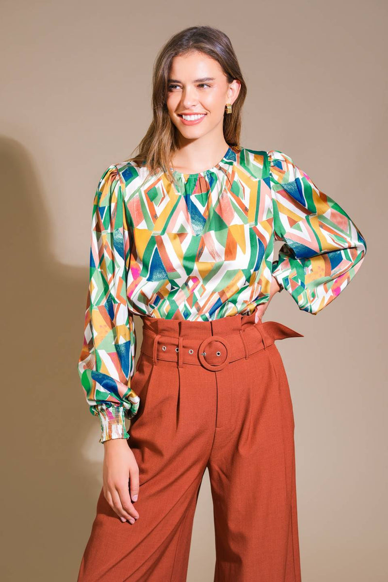 RADIANT POISE gewebt TOP