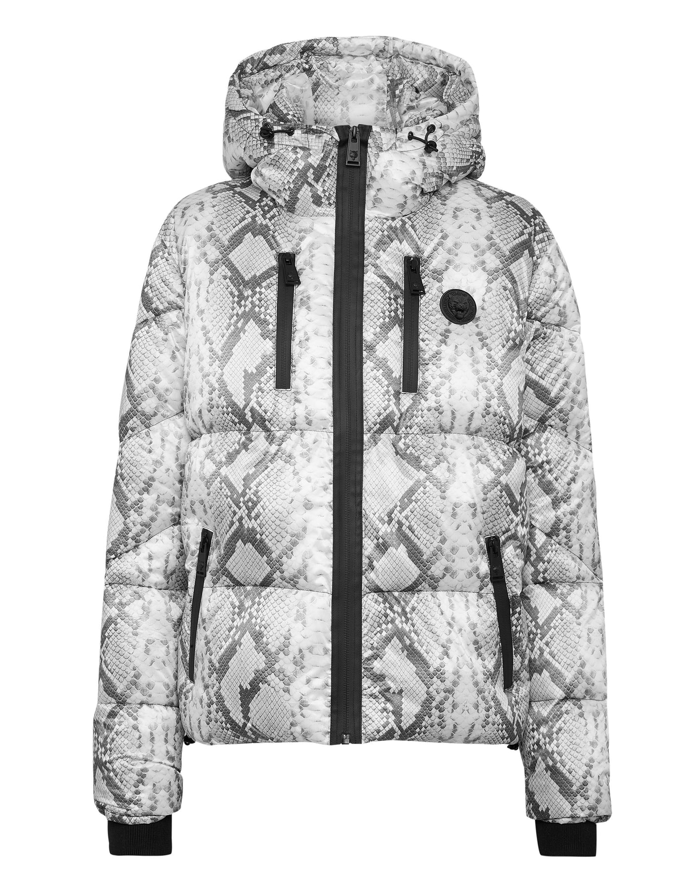 Nylon Puffer Jacke Pitone