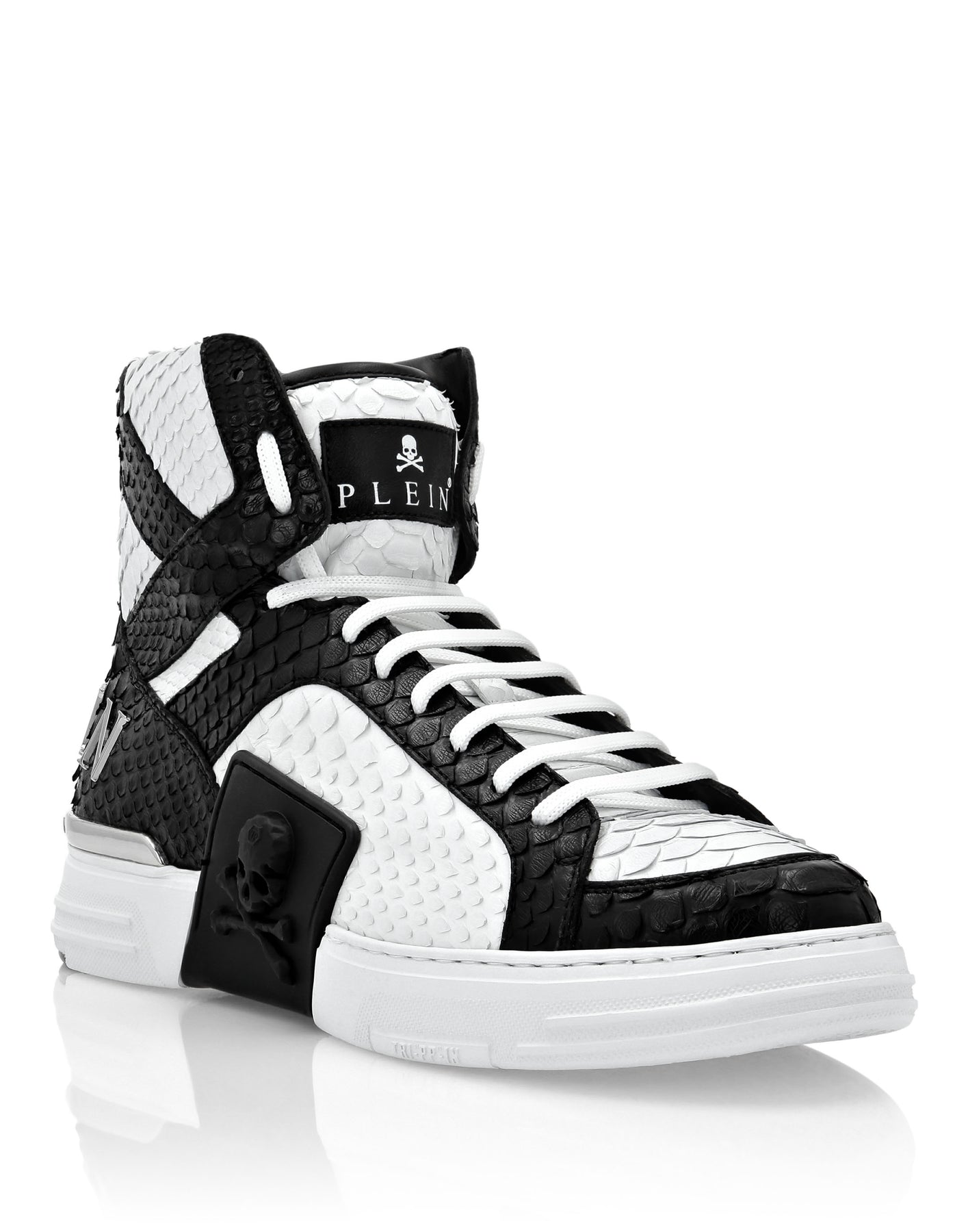 HI-TOP Sneaker GELD KICK PYTHON LUXURY SKULL