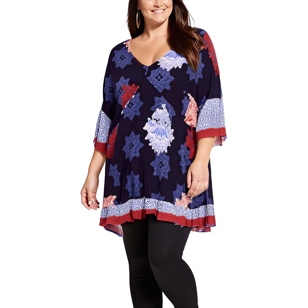 Plus Tunika Harper Brd bedruckte Tunika Top