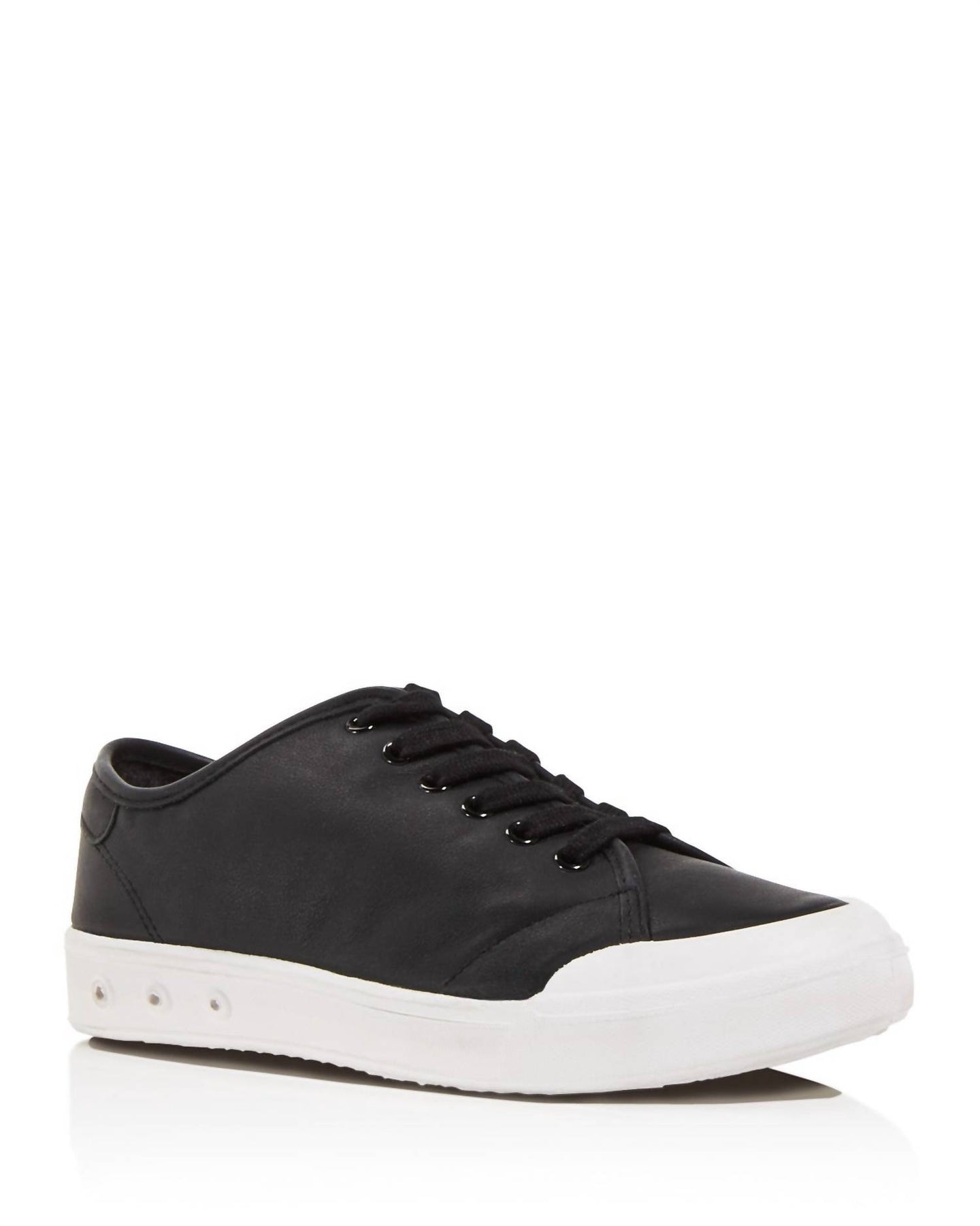 Damen Standard Leder Sneaker in Schwarz