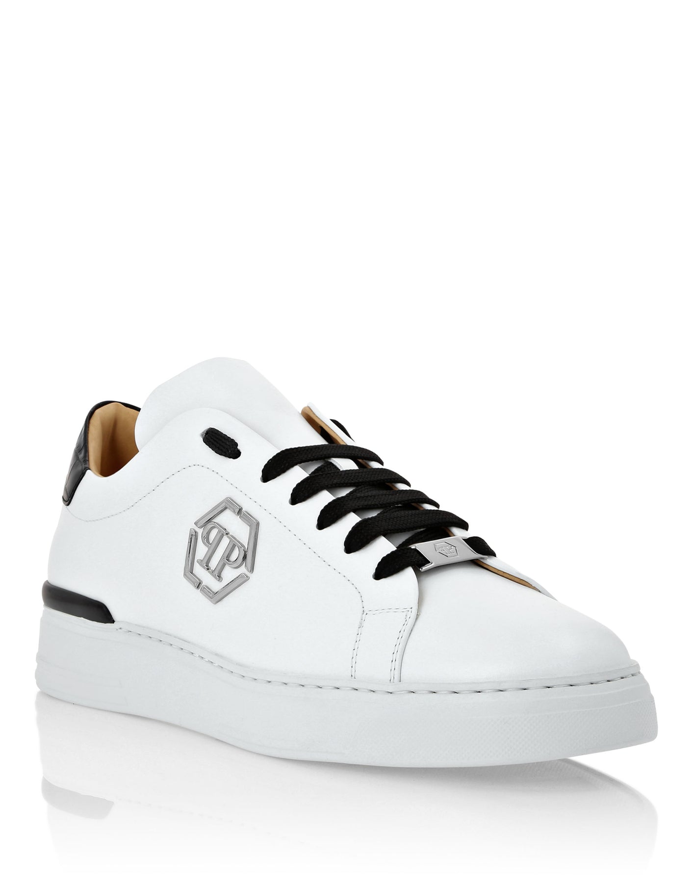 Lo-Top Sneaker Cocco Muster Einsatz Hexagon