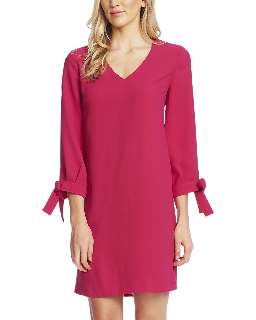 Cece 3/4 Krawatte Ärmel V-Ausschnitt Kleid