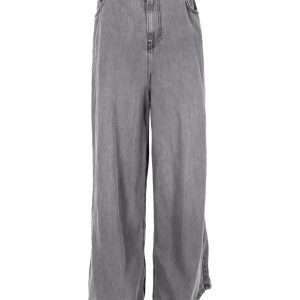 The Franke Shop Wide Leg Jeans aus grauer Baumwolle 7748911071292