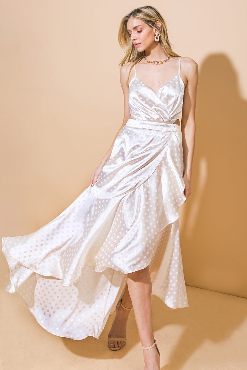 POETRY DES HERZENS WOBEN MIDI Kleid