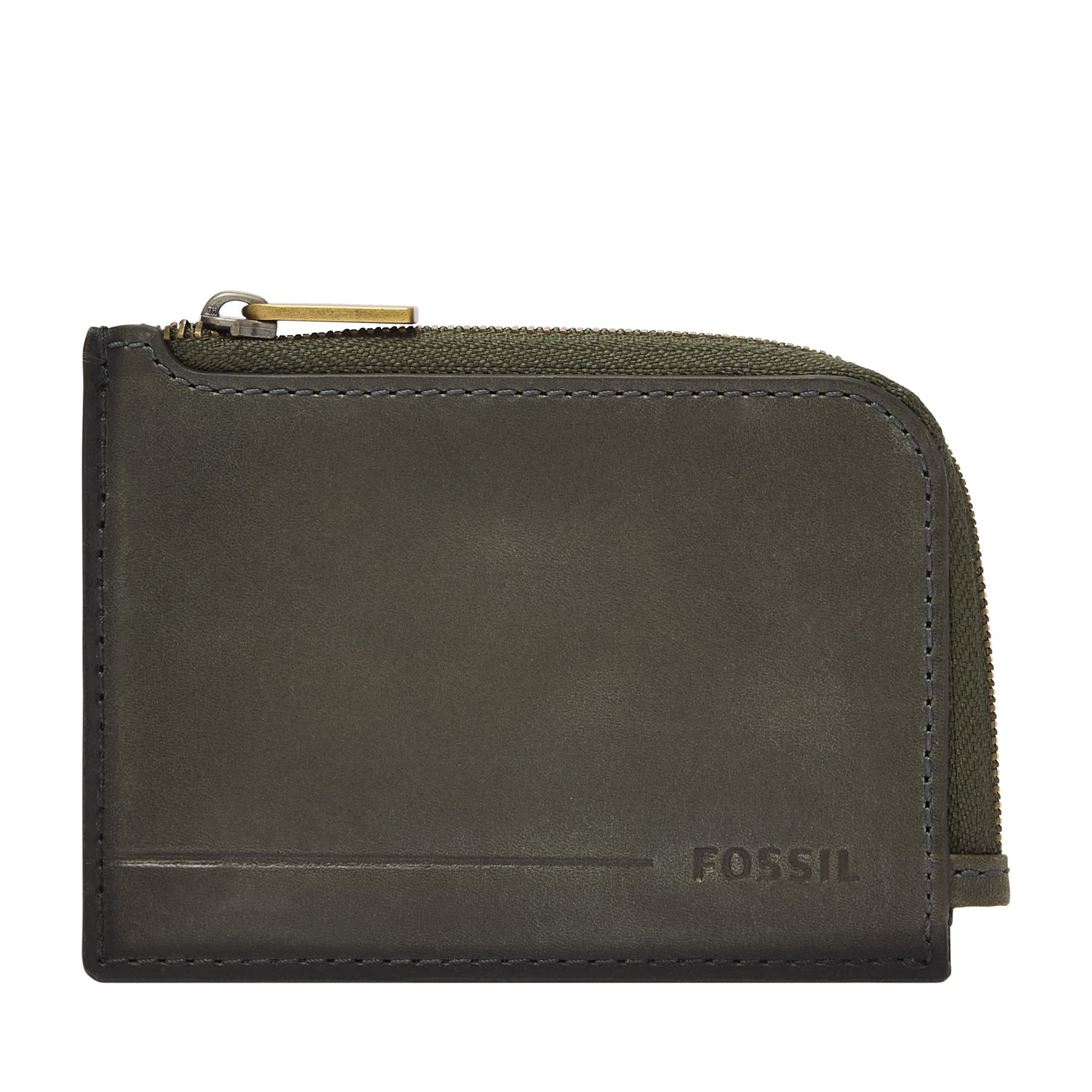 Fossil Herren Allen Leder Zip Card Case