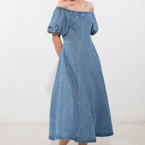 COASTAL CUTIE TENCEL Midikleid