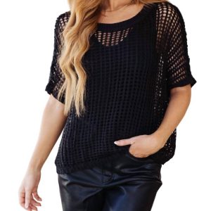 Netzoberteil von Coastal Dreams in Schwarz