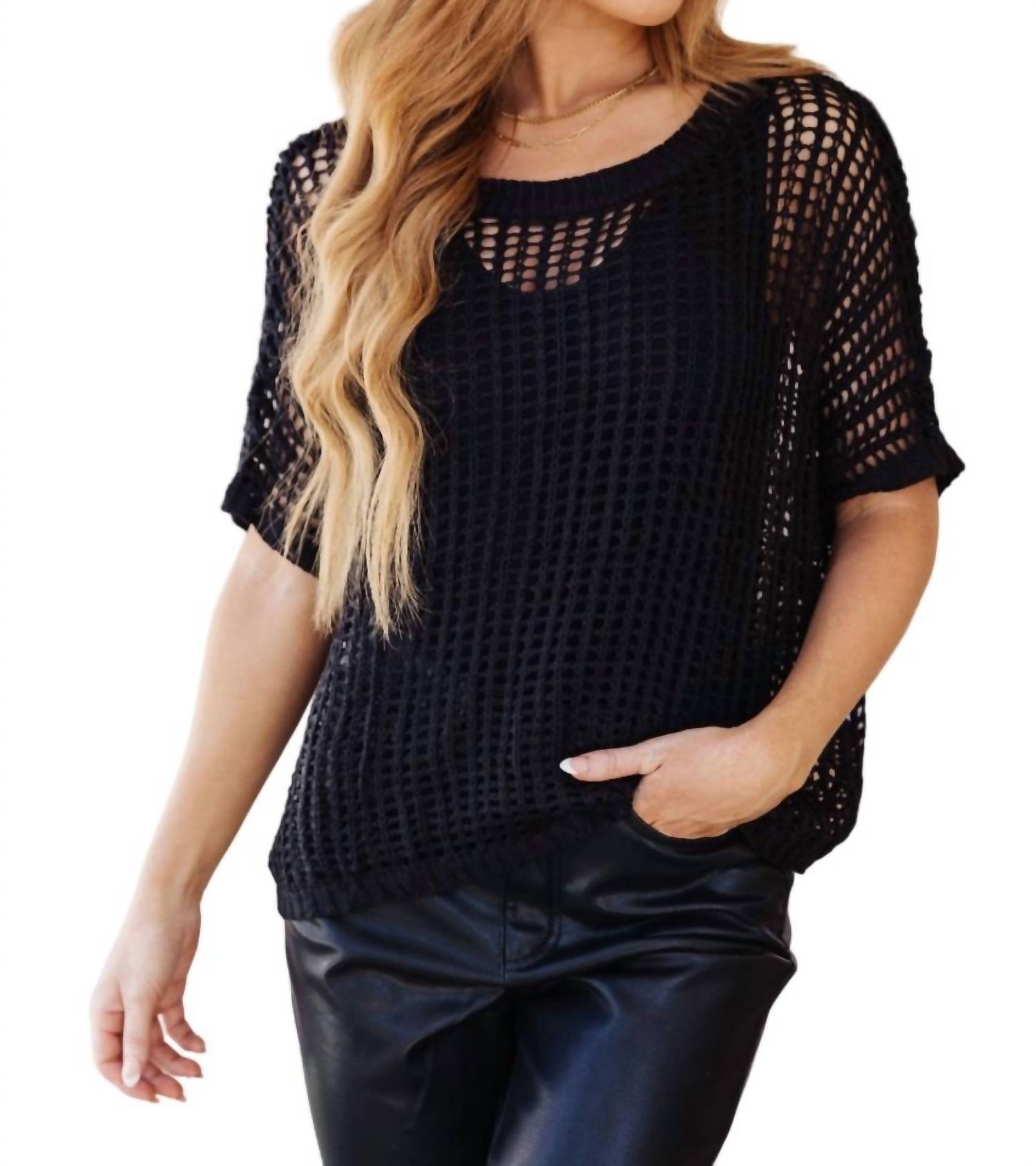 Netzoberteil von Coastal Dreams in Schwarz