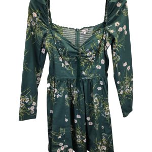 Reformation Johnny Minikleid aus grüner Baumwolle 7748805820476