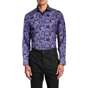 normale Passform paisley Knopf-Down Hemd