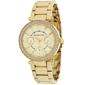 Michael Kors Damen Gold Ton Zifferblatt Armbanduhr