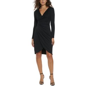 Metallic Nylon Cocktail und Partykleid