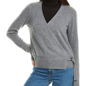 InCashmere Strickjacke aus Kaschmir mit Krawatte