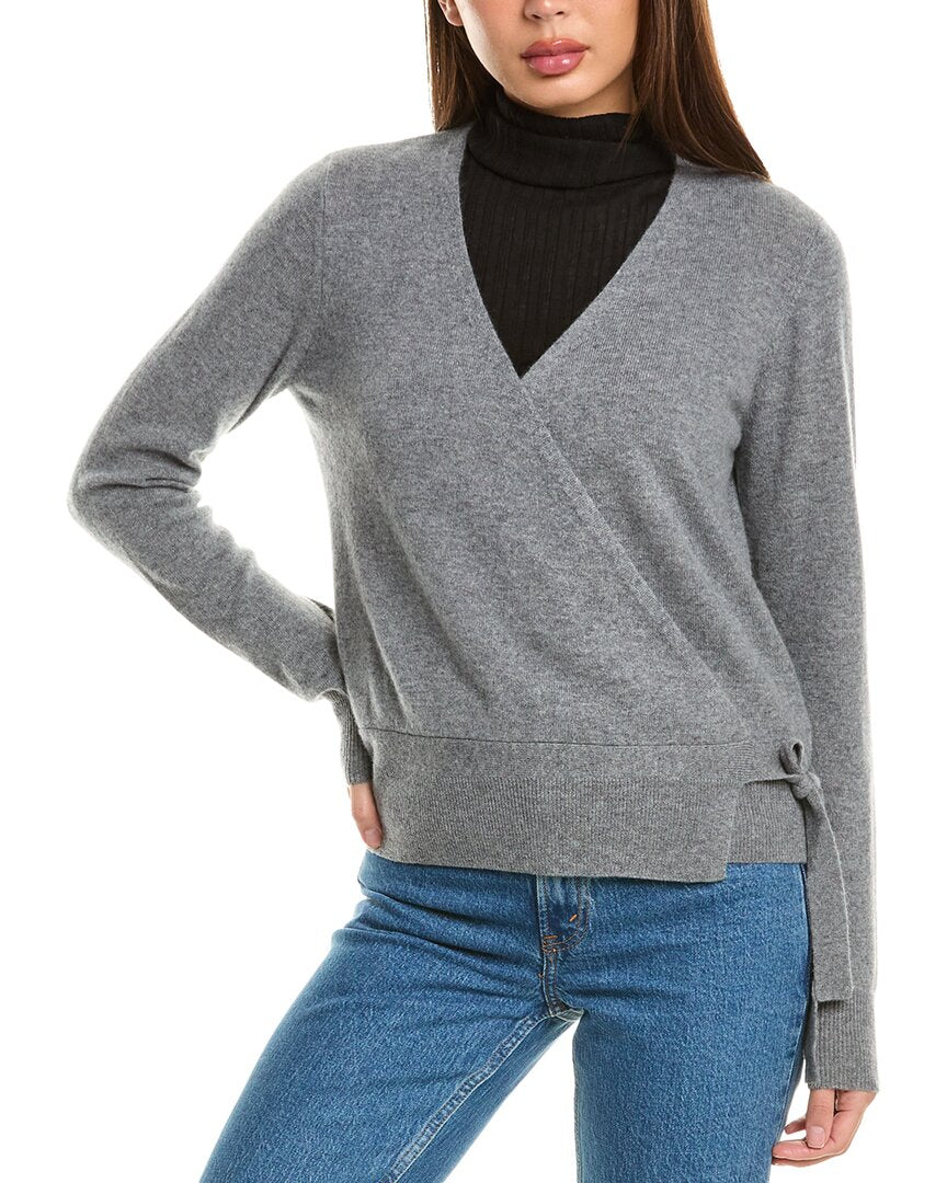 InCashmere Strickjacke aus Kaschmir mit Krawatte
