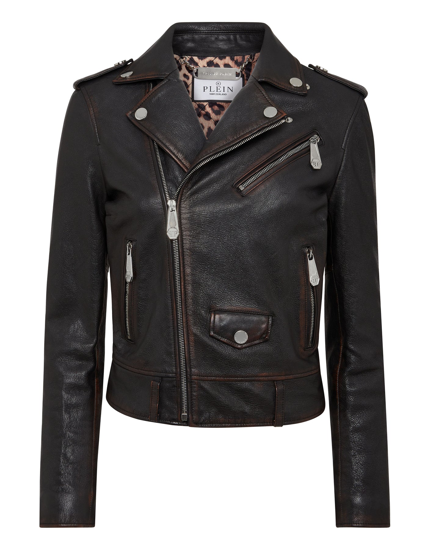 Vintage Leder Boxy Biker