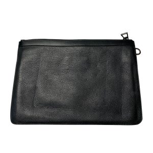 Jimmy Choo Derek Kupplungsbeutel aus schwarzem Leder 7748857724988