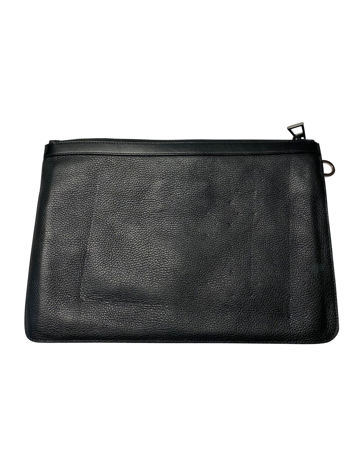 Jimmy Choo Derek Clutch aus schwarzem Leder