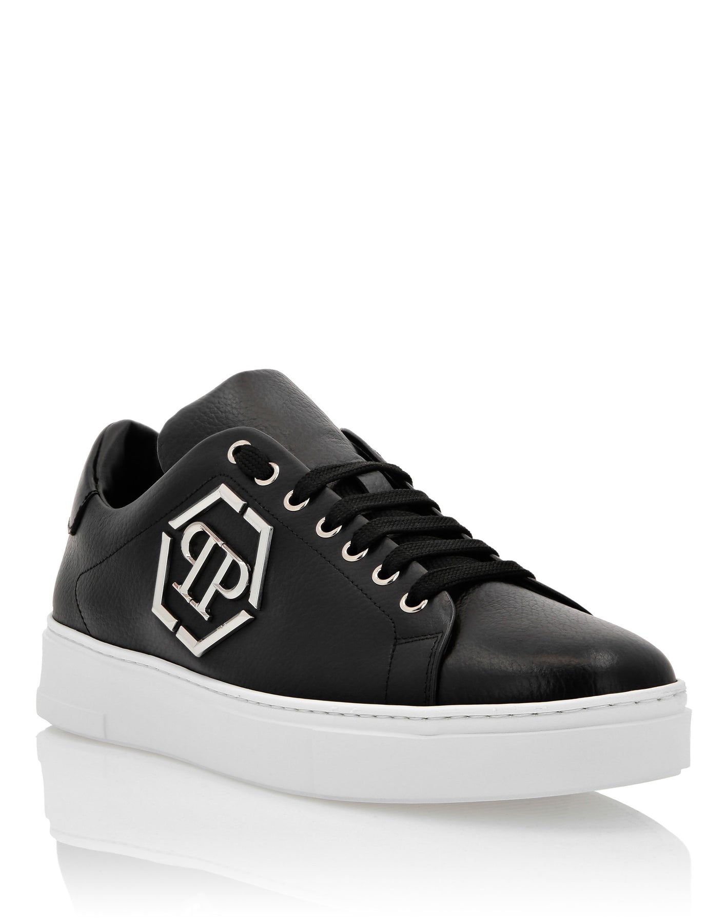 Lo-Top Sneaker aus Leder Hexagon