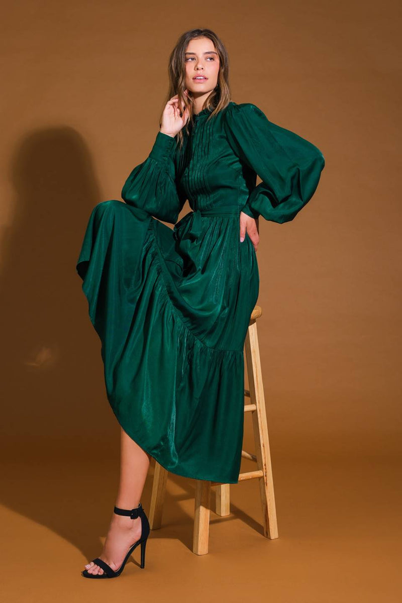 ÄTHREAL GRACE gewebt MIDI Kleid