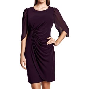 Plus Gathered Sheath Cocktail And Party Kleid