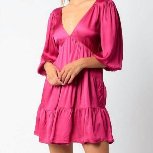 The Cindy Kleid in Fuchsia
