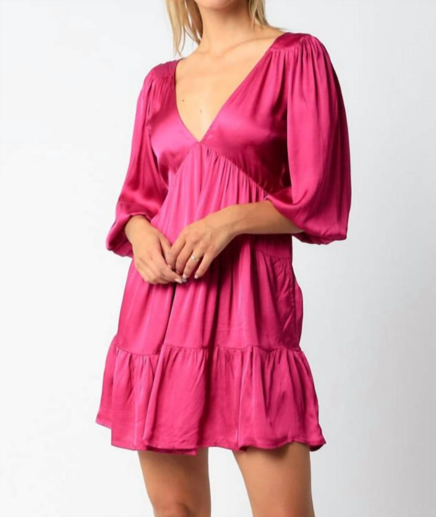 Das Cindy Kleid in Fuchsia