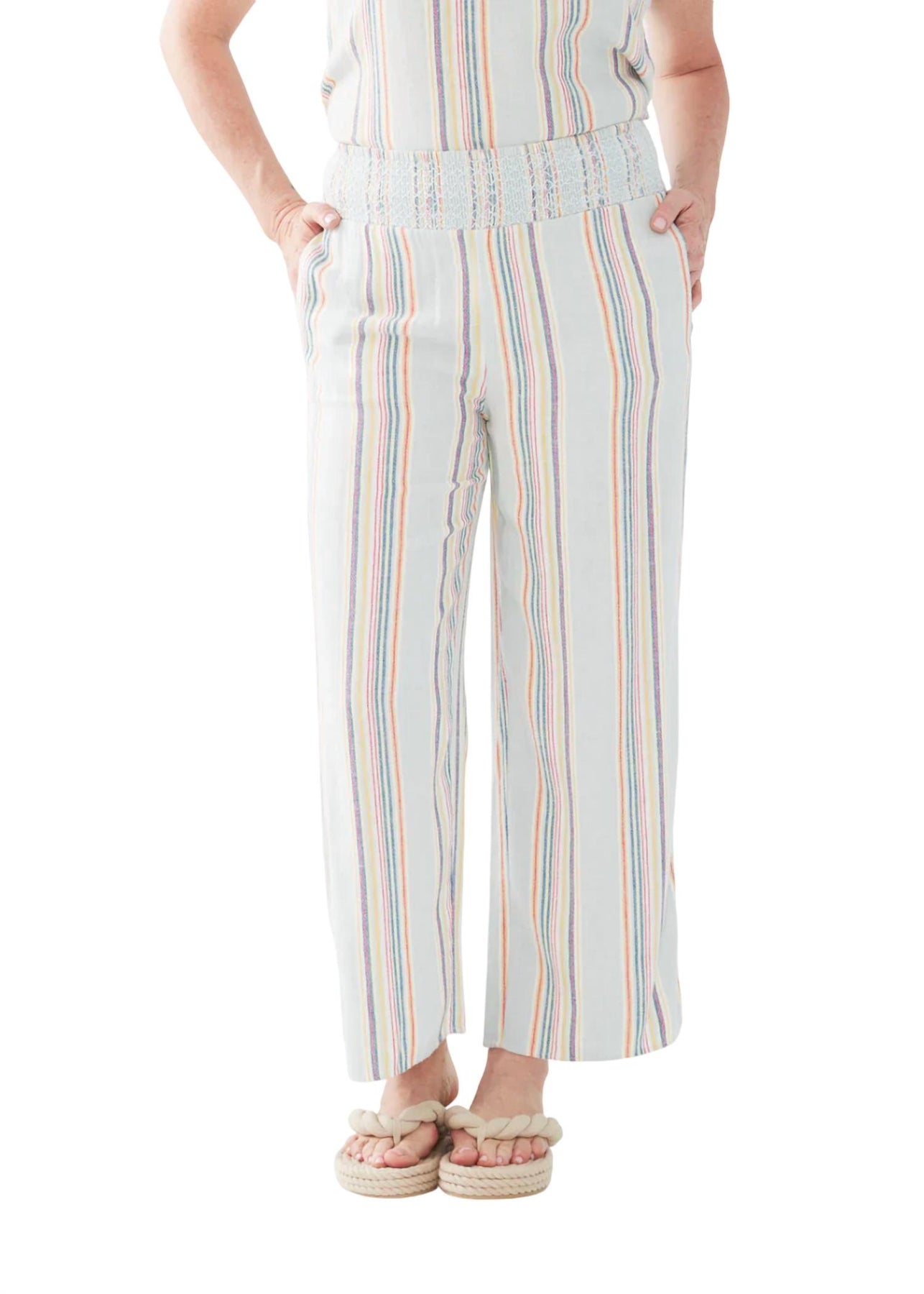 Beachy Streifen Pull On Hose in Mehrfarbig